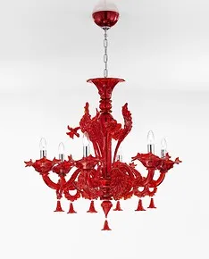 Araña roja con seis luces