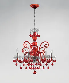 Araña de estilo de Bohemia en cristal y negro