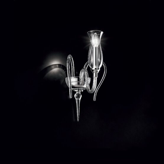 Aplique Teodato, Apliques de cristal a una luz