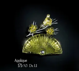 Applique Contemporáneo verde savia