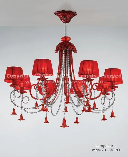 Araña con pantallas de la serie 2315, Araña con pantallas en tres luces rojas