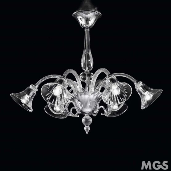Araña Venier, Araña de cristal de seis luces de la decoración de ámbar