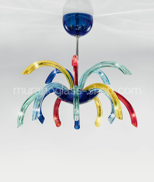 Araña Multicolor 1201, Araña de luces multicolor en quince