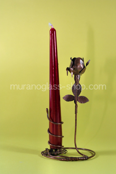 Portavelas con Rosa, Portavelas con Rosa
