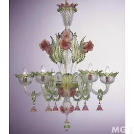 Araña verde y oro de la decoración