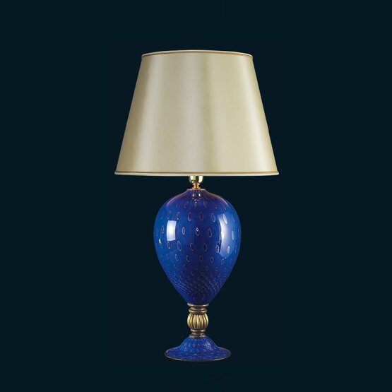 Tabla lámparas Serie 8672, Lámpara de mesa azul oro