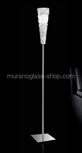 Piso Murano Moderno Serie 360X, Lámpara de pie en la leche blanca