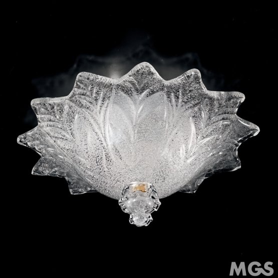 Tetide Lámpara de techo, Lámpara de techo de cristal con graniglia