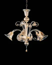 Todos candelabro de oro con tres luces