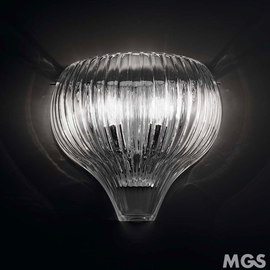 Lámpara de pared Sphera, Aplique de pared de cristal