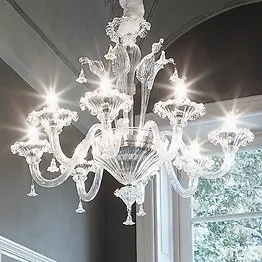 Araña de cristal de seis luces
