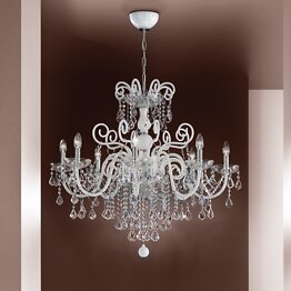 Bohemia del estilo chandelier color ámbar
