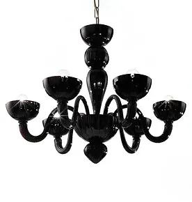 Candelabro de color negro
