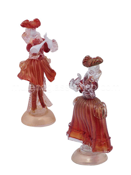 Figuras venecianas, Figuras venecianas en rojo y oro