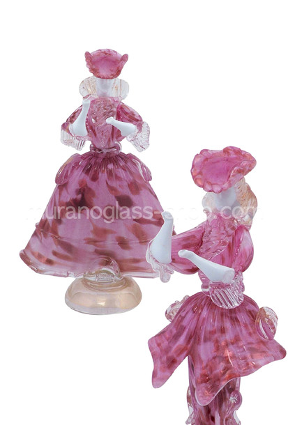 Figuras venecianas, Figuras venecianas en rosa con aventurina