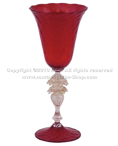 Cristal de Murano 5484, Cristal de Murano de color rojo