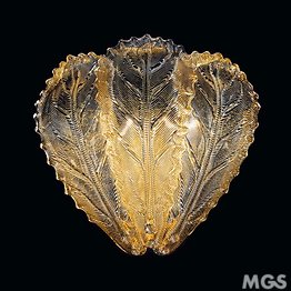 Apliques de cristal con decoración de oro