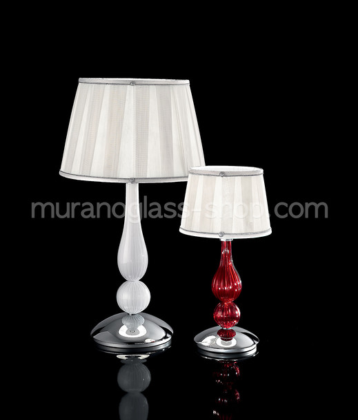 Lámparas de mesa serie de Murano Moderno 2533, Lámpara de mesa rojo