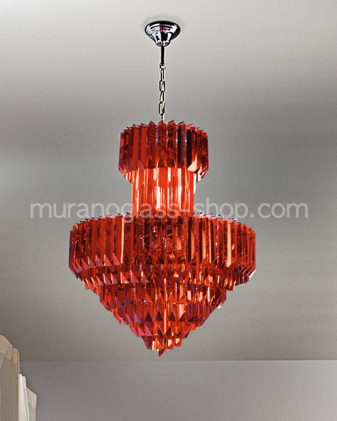 Lámparas serie 8171, Prism araña en rojo