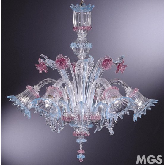 Arañas de Martens, Araña de cristal con detalles azul claro y rosa