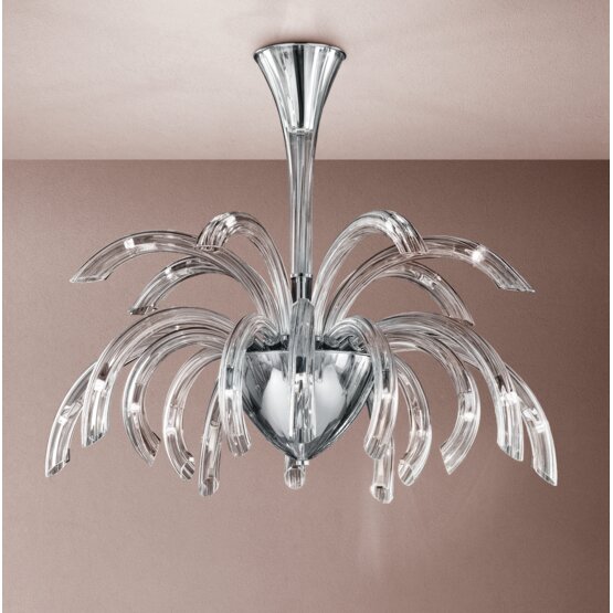 Araña de Phoenix, lámpara moderna, 21 luces, el color del cristal