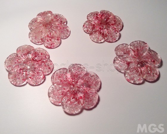 Flores, Flor y 3,5 cm de diámetro cristal de color rosa