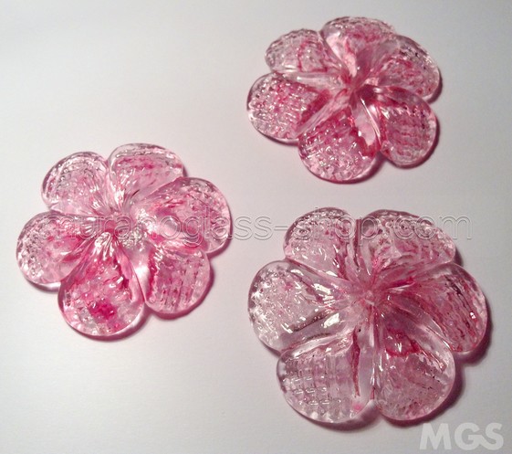 Flores, Flor y 5,5cm de diámetro cristal de color rosa