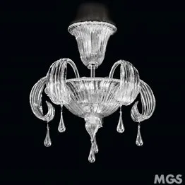 Techo de cristal ámbar de la luz y sumergidos