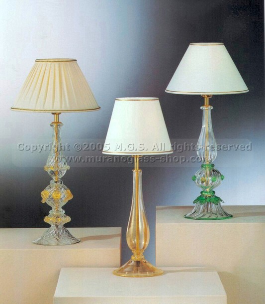 Lámparas de mesa 453, Lampada decoro verde