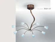 Lampadario Opalino