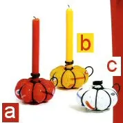 Candelabros de mesa tinto