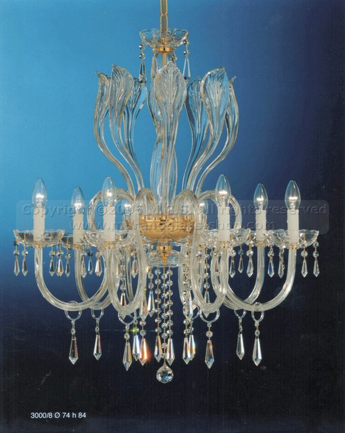 Candelabros de Bohemia 3000 Series, De Bohemia lámparas de araña de cristal de tipo ocho