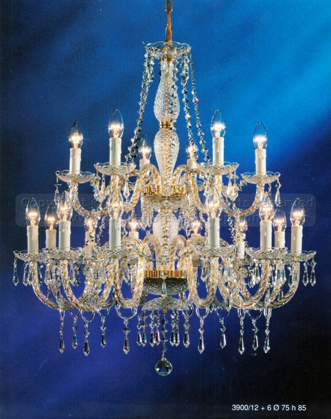Candelabros de Bohemia serie 3900, De Bohemia lámparas de araña de cristal de tipo a los veintiocho años