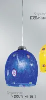 Suspensión millefiori y azul