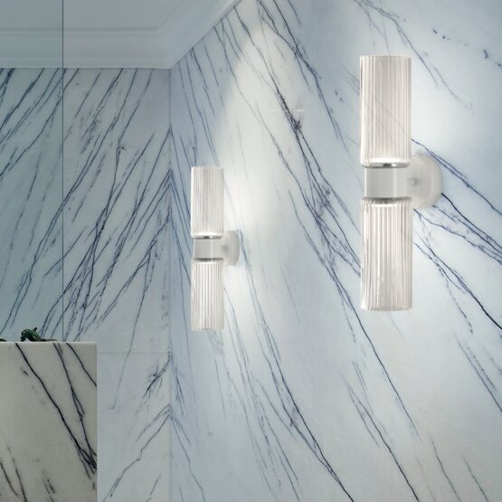 Lámpara de pared Korintos, Lámpara de pared en cristal
