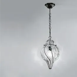 Lámpara suspendida de cristal