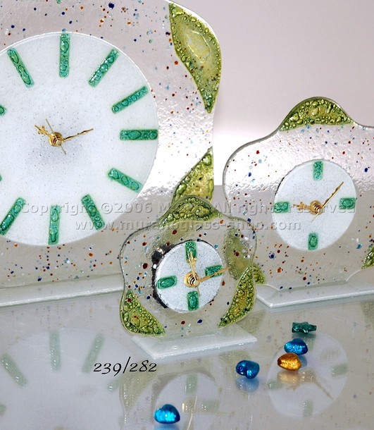 Reloj de Flores, Flor de vidrio de reloj patrón de