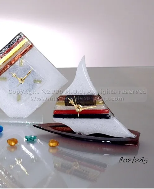 Ver líneas de barco, De cristal barco sigue decoración de franjas blancas