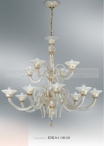 Chandelier Guibet, Quince luces de araña de cristal