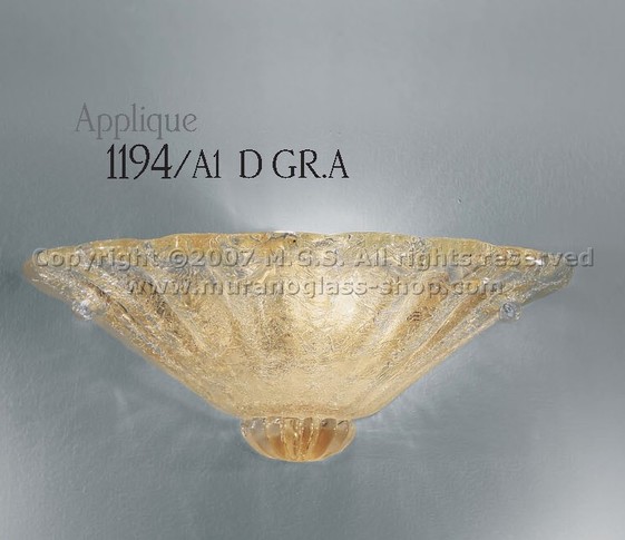 Applique 1194, Candelabro de cristal opaco
