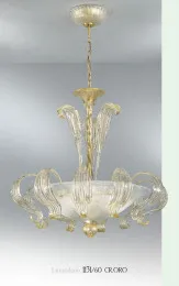 Araña de cristal de oro 24k