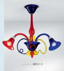 Multicolor Araña tres luz