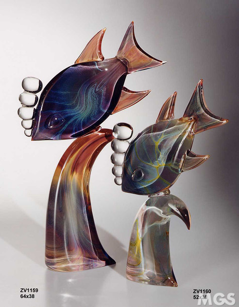 Burbujas de pescado, pez estilizado con las burbujas
