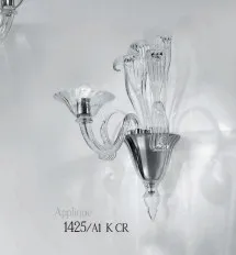 Apliques de cristal a una luz