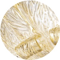 Cristal con oro de 24 quilates